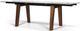 Korson Furniture Abacci Glass Top Extension Dining Table with Walnut Legs-0