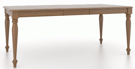 Canadel Customizable Gourmet 76" VA Base Dining Table with One Removable Leaf-0
