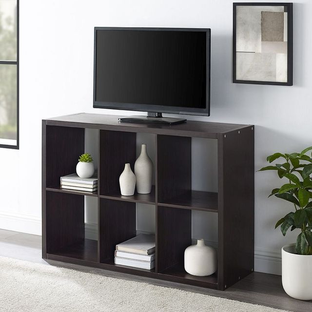 Linon Cody Espresso 6-Cube Storage Cabinet -1