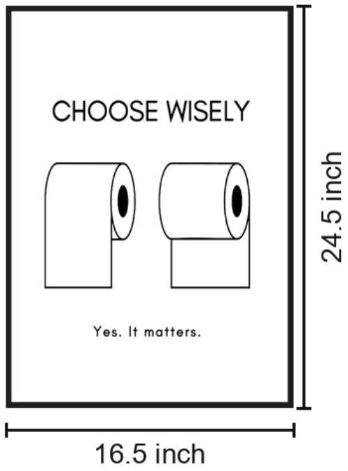 Classy Living Refreshing Decisive Humor Wall Art-2