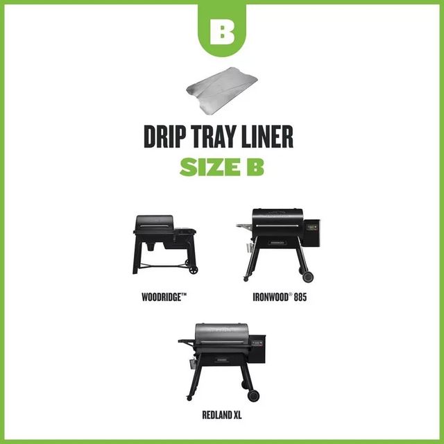 Traeger® 5 Pack Aluminum Drip Tray Liners - Size B-2