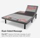 BEDGEAR® Flex SH™ Split Head Queen Adjustable Base with Flush Lumbar-4