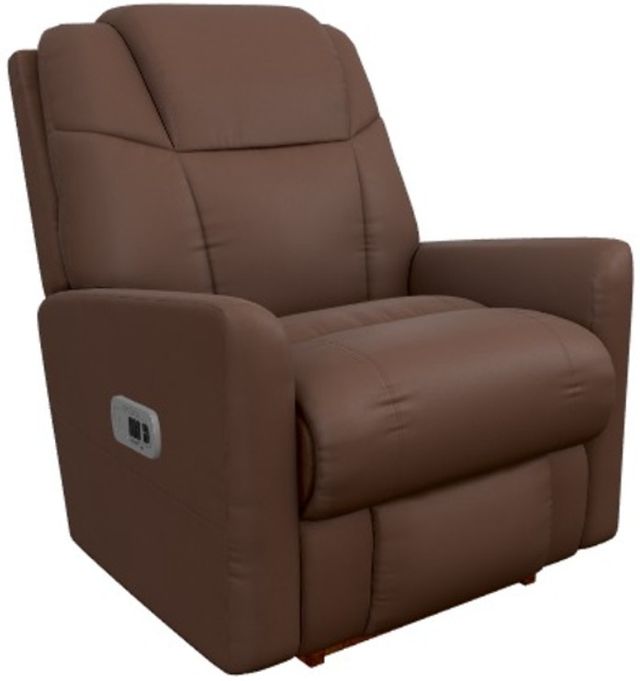 La-Z-Boy® Sparrow Chestnut Power Rocking Recliner with Headrest-0