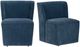 Crestview Collection Richmond 2-Piece Blue Upholstered Side Chair Set-2