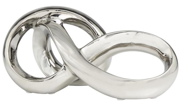 Deco Marche Silver Infinity Loop Sculpture-0