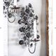 A & B Home Dinah Black/Gold/White Wall Sconce-1