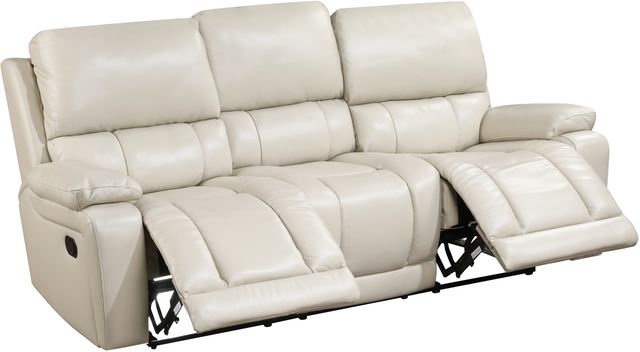 New Classic® Home Furnishings Cicero Cream Reclining Sofa-2