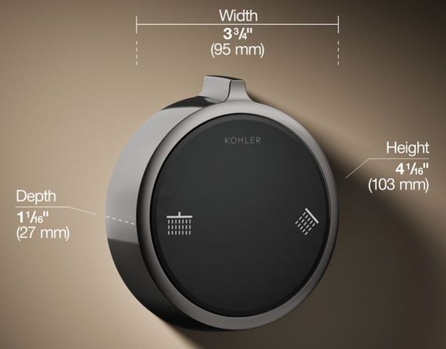 KOHLER® Anthem® Duo Vibrant Titanium 2-Outlet Shower Digital Control-2