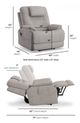 Flexsteel® Zecliner Model 1 Dove Power Sleep Recliner with Power Headrest and Lumbar-2