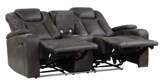 Mazin Furniture Tabor Brownish Gray Power Reclining Loveseat-2