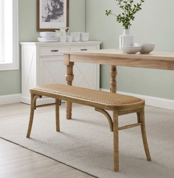 Linon Hyde Brown Bentwood Bench-1
