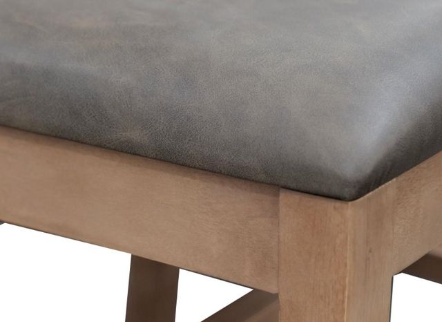 International Furniture Direct Natural Parota Brown Side Chair-2