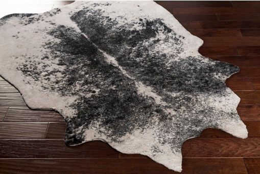 Surya Rusak Black/Ivory 5'x7' Area Rug-1