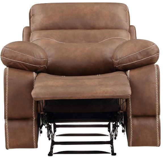 Steve Silver Co. Rudger Chestnut Manual Recliner-3