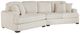 Homelegance® Warwick 2-Piece Beige Sectional with Left Cuddler-0