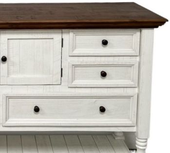 Million Dollar Rustic Mountain Lake White Dresser-1