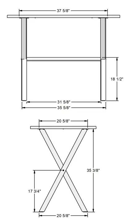 Amisco Customizable Alex Counter Height Dining Table-2