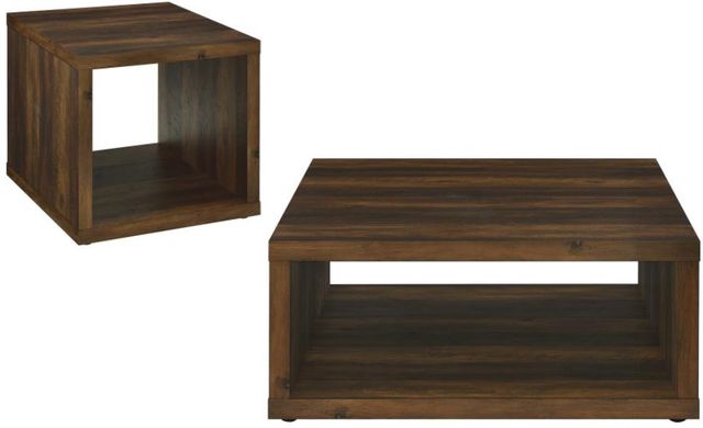Coaster® Frisco 2-Piece Dark Pine Occasional Table Set-0