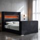 Furniture of America® Sumter Black King Panel Bed-2