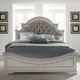 Liberty Furniture Magnolia Manor Antique White/Gray Queen Upholstered Panel Bed-1