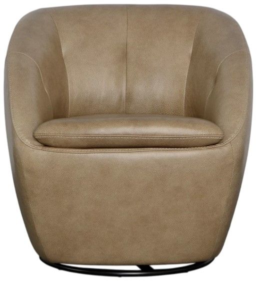 Flexsteel® Wade Barley Leather Swivel Chair-2