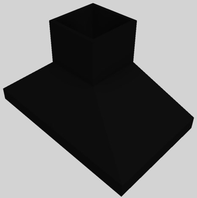 Vent-A-Hood® 48" Black Euro-Style Island Range Hood-3