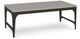 Amisco Customizable Elwood Thermo Fused Laminate Coffee Table with Metal Frame-0