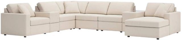 Signature Design by Ashley® Modmax 8-Piece Oyster Left-Arm Facing Sectional and Chaise with Storage Consoles-0