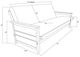 Kodiak Furniture Lexington Taxi Woodsmoke/Weathered White Full Storage Futon with Mattress -2