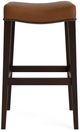 Bassett® Furniture Customizable Vail 18" Leather Saddle Bar Stool-2