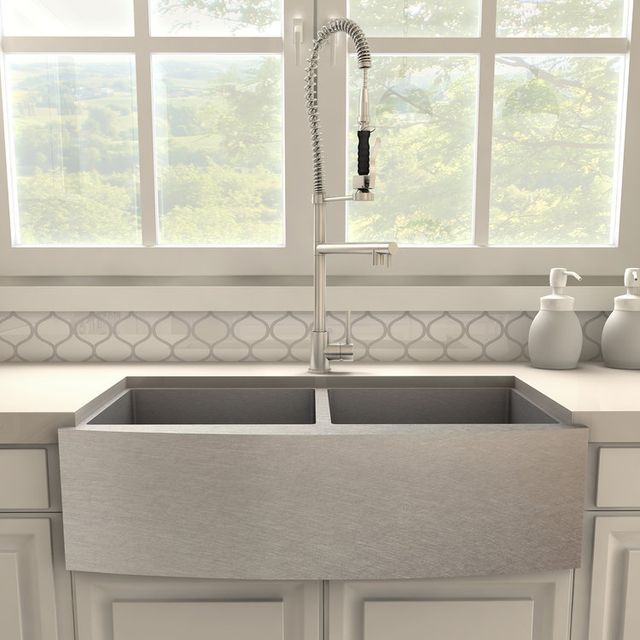 ZLINE Van Gogh Brushed Nickel Pull Down Spring Kitchen Faucet with Pot Filler-3