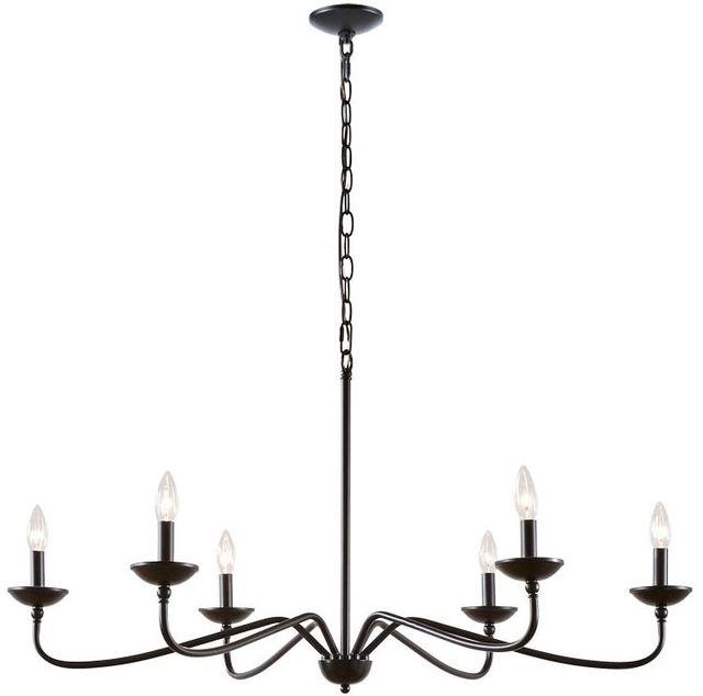 Olliix by Hampton Hill Matte Black Brighton Chandelier-0