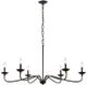 Olliix by Hampton Hill Matte Black Brighton Chandelier-0