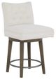 Fairfield® Customizable Entree Dining Concave Short Button Back Swivel Counter Stool-0
