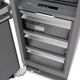 ZLINE Autograph Edition 18 in. 8.6 Cu. Ft. Panel Ready Left Hinge Column Freezer with Graphite Gray Interior and Matte Black Accents-3