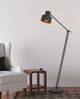 Cal® Lighting & Accessories Davidson Matte Black Floor Lamp-1