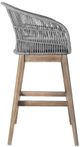 Armen Living Tutti Frutti Aged Teak/Grey Indoor Outdoor Bar Stool-2