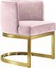 Meridian Furniture Gianna Pink/Gold Velvet Dining Chair-0