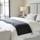 Cariloha Black Viscose Stripe Stitch Queen Quilt-1