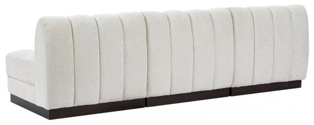 Meridian Furniture Quinn 3-Piece Cream Modular Armless Sofa-3