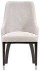 Michael Amini® Carmela Glossy Charcoal Sand Arm Chair-2