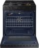 Samsung Bespoke 30" Matte Black Steel Slide-In Gas Range-2