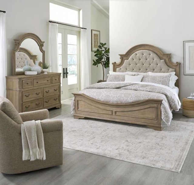 Liberty Furniture Magnolia Manor 3-Piece Taupe Mist/Weathered Bisque King Bedroom Set-1