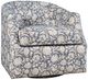 Jofran Inc. Lottie Blue Swivel Chair-0