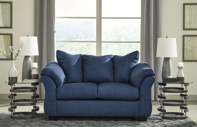 Signature Design by Ashley® Darcy Blue Loveseat-2