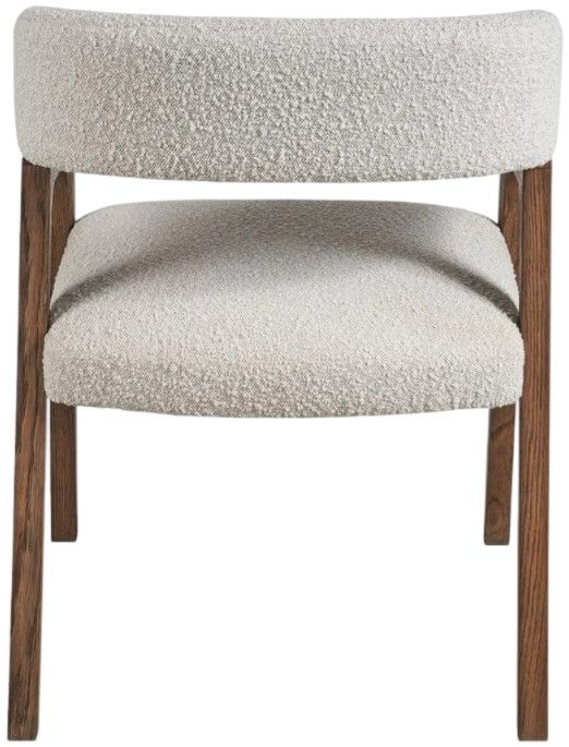 Universal Explore Home™ New Modern Medium Brown Oak/Oris Snow Dining Chair-4