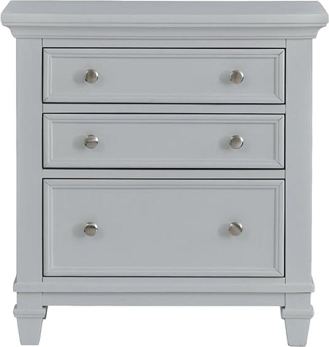 Magnussen Home® Charleston Harbor Gray Drawer Nightstand-3