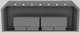 Vent-A-Hood® Designer Series 60" Gunsmoke Wall Mounted Range Hood-2
