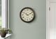 Monarch Specialties Inc. Antique Brown 16" Round Wall Clock with Standard Numbers on Beige Backgroun-2