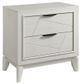Elements International Artis White Nightstand-0